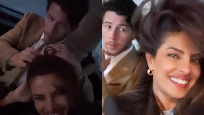 Nick Jonas Turns Hairdresser for Priyanka Chopra, Watch Hilarious Video