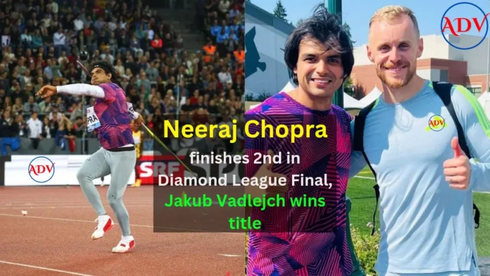 Diamond League 2023 Final: Neeraj Chopra finishes second in Diamond League Final, Jakub Vadlejch wins title