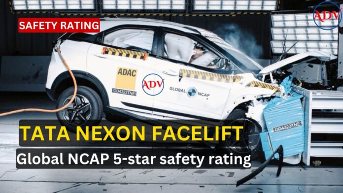 Tata Nexon Facelift Earns 5-Star Global NCAP Safety Rating